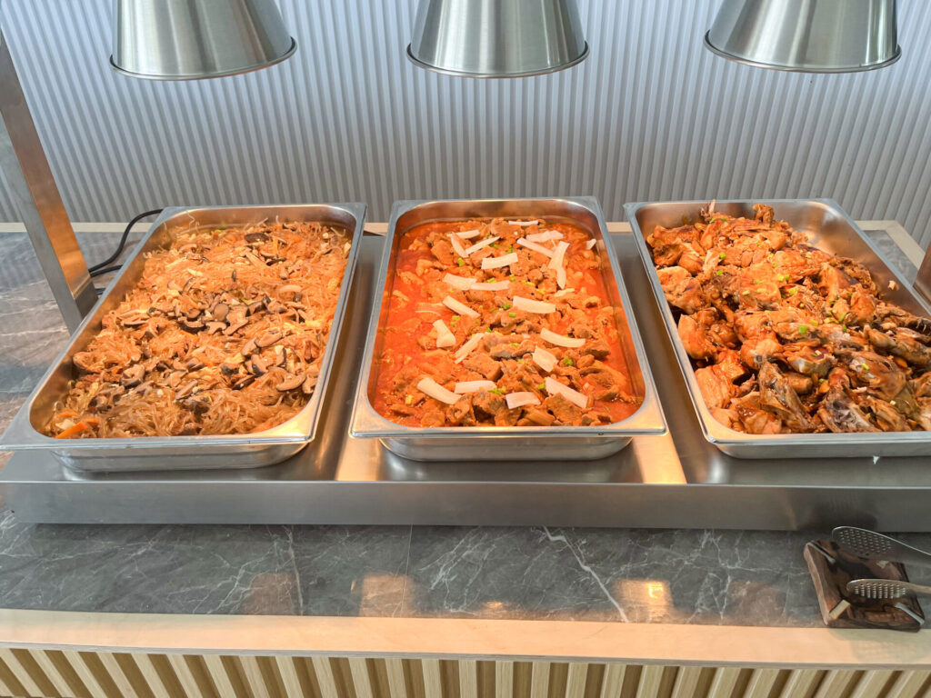 提供される食事のメニュー